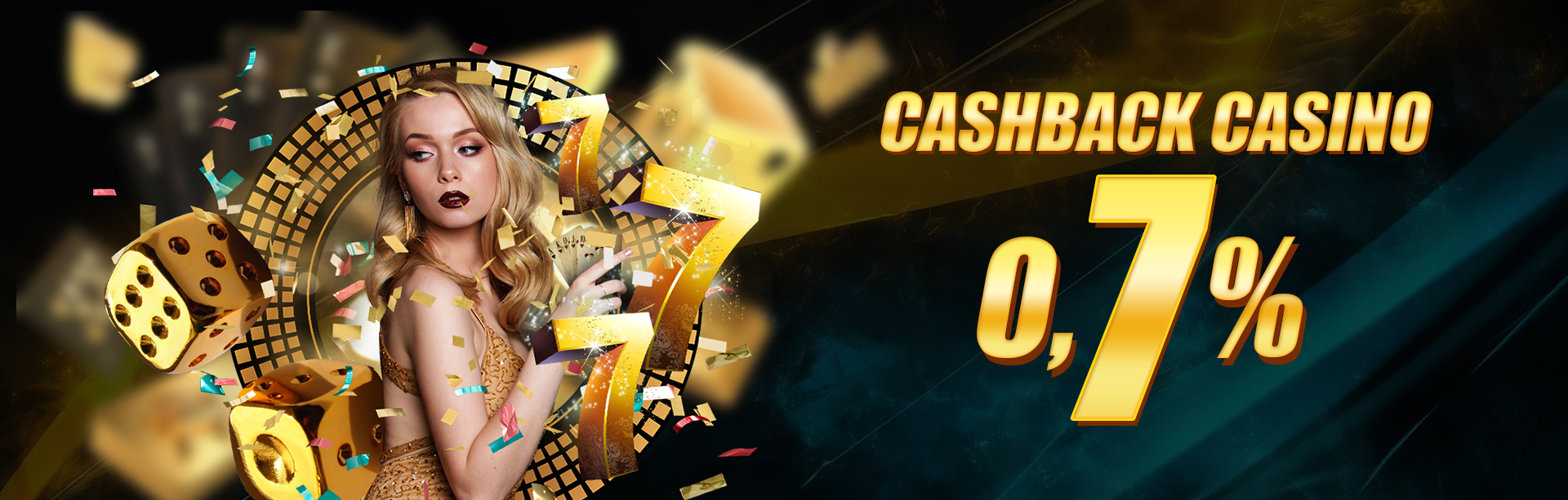 CASHBACK LIVECASINO 0.7%	