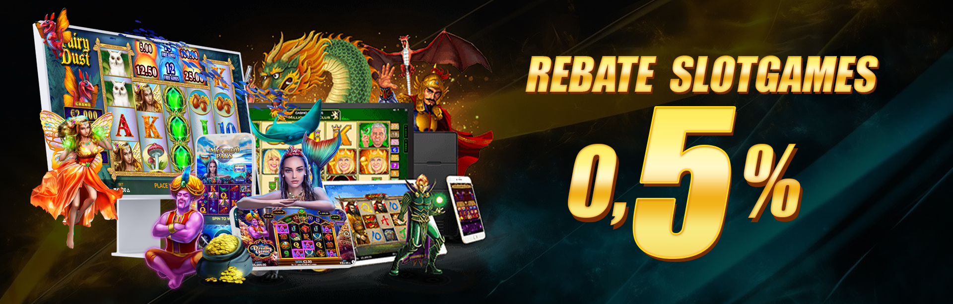 BONUS REBATE 0.5% SLOT	